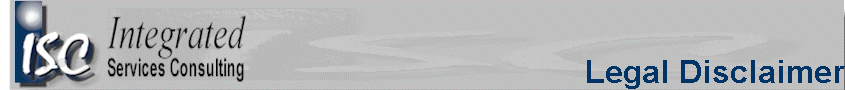 Legal Disclaimer
