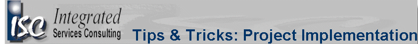 Tips & Tricks: Project Implementation
