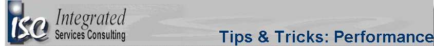 Tips & Tricks: Performance